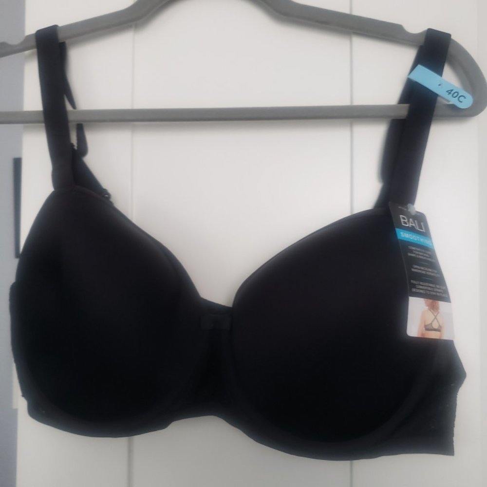 Black Bali Bra 40C underwire